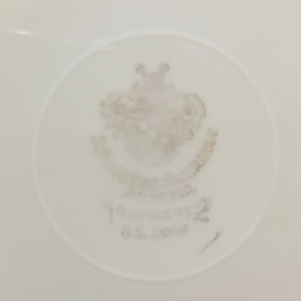 Floral Porcelain Plate Schwarzenhammer Bavaria Germany Reticulated Edge